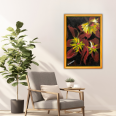 Kırmızı Zambak - 25x35 Dikey Akrilik Tablo 
