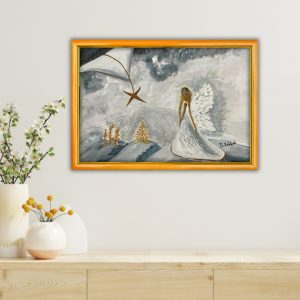 Melek - 30x40 Yatay Akrilik Tablo 