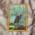 Meşe Ağacı - 40x60 Dikey Akrilik Tablo 