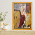 Kırmızı Elbise - 40x60 Dikey Akrilik Tablo 