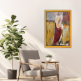 Kırmızı Elbise - 40x60 Dikey Akrilik Tablo 