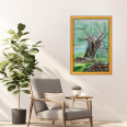Meşe Ağacı - 40x60 Dikey Akrilik Tablo 