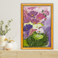 Çiçek Bahçesi - 50x45 Dikey Akrilik Tablo 