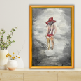 Deniz ve Kadın - 40x60 Dikey Akrilik Tablo 
