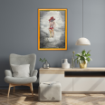 Deniz ve Kadın - 40x60 Dikey Akrilik Tablo 