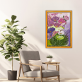 Çiçek Bahçesi - 50x45 Dikey Akrilik Tablo 