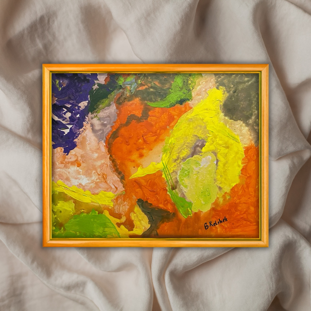 Serbest Stil 4 - 50x45 Yatay Akrilik Tablo 