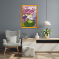 Çiçek Bahçesi - 50x45 Dikey Akrilik Tablo 