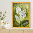 Beyaz Zambak - 40x60 Dikey Akrilik Tablo 