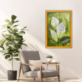 Beyaz Zambak - 40x60 Dikey Akrilik Tablo 