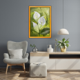 Beyaz Zambak - 40x60 Dikey Akrilik Tablo 