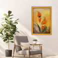 Turuncu Zambak - 50x70 Dikey Akrilik Tablo 